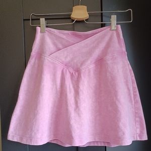 VS PINK High Waist V Crossover Skort NWT size S - Heathered Pink